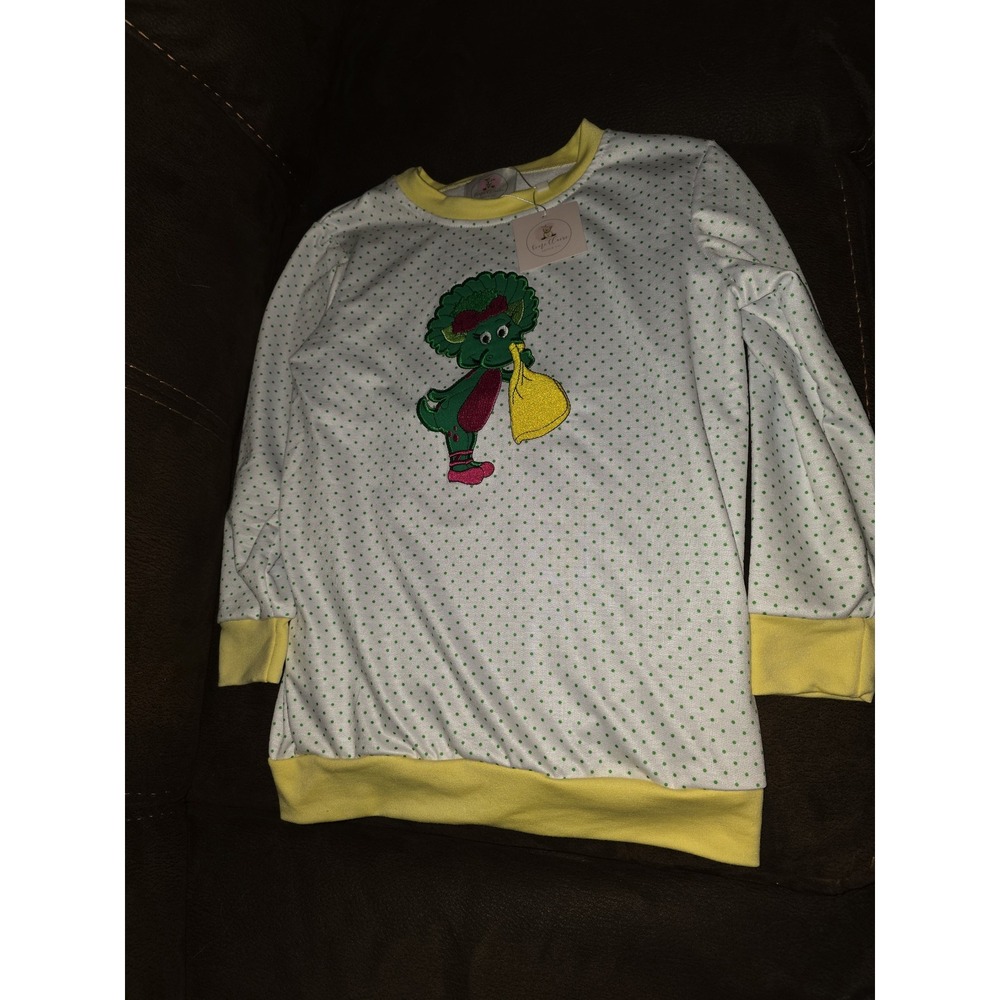 Emi Claire‎ smock co boutique top baby bop barney and friends size 7 8 nwt